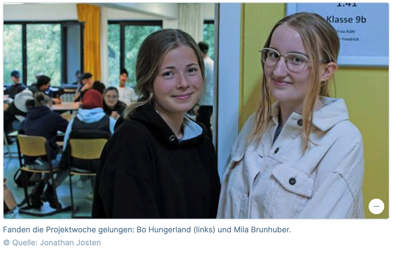 „Notruf Miriam“ in der Projektwoche – HAZ berichtet