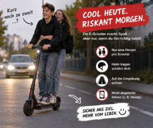 Unsachgemäße Nutzung von E-Scootern führt zu Unfällen